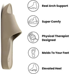 Archies Arch Support Slides – Orthotic Recovery Sandals for Plantar Fasciitis Relief, Foot Pain & Heel Pain – Lightweight, Cushioned, Shock-Absorbing Slides for Walking, Standing, and All-Day Comfort