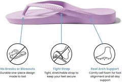 Archies Arch Support Flip Flops for Men & Women – Orthotic Sandals for Plantar Fasciitis Relief – Lightweight, Cushioning, Shock-Absorbing Thong Sandals for Walking, Foot Pain & All-Day Comfort