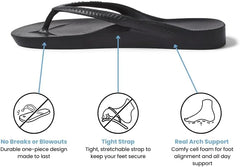 Archies Arch Support Flip Flops for Men & Women – Orthotic Sandals for Plantar Fasciitis Relief – Lightweight, Cushioning, Shock-Absorbing Thong Sandals for Walking, Foot Pain & All-Day Comfort