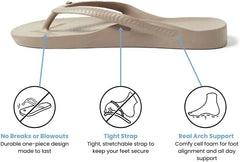 Archies Arch Support Flip Flops for Men & Women – Orthotic Sandals for Plantar Fasciitis Relief – Lightweight, Cushioning, Shock-Absorbing Thong Sandals for Walking, Foot Pain & All-Day Comfort