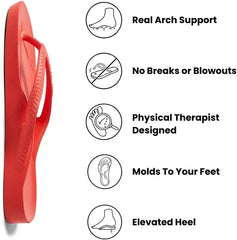 Archies Arch Support Flip Flops for Men & Women – Orthotic Sandals for Plantar Fasciitis Relief – Lightweight, Cushioning, Shock-Absorbing Thong Sandals for Walking, Foot Pain & All-Day Comfort