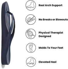Archies Arch Support Flip Flops for Men & Women – Orthotic Sandals for Plantar Fasciitis Relief – Lightweight, Cushioning, Shock-Absorbing Thong Sandals for Walking, Foot Pain & All-Day Comfort