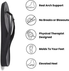 Archies Arch Support Flip Flops for Men & Women – Orthotic Sandals for Plantar Fasciitis Relief – Lightweight, Cushioning, Shock-Absorbing Thong Sandals for Walking, Foot Pain & All-Day Comfort